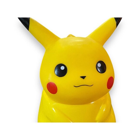 Nintendo Pokemon Bottle Cup Pikachu 1998 Rare 8 inches - No Original Straw - Picture 2 of 4